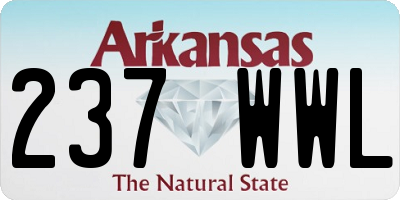 AR license plate 237WWL