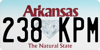 AR license plate 238KPM