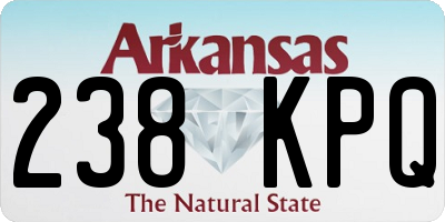 AR license plate 238KPQ