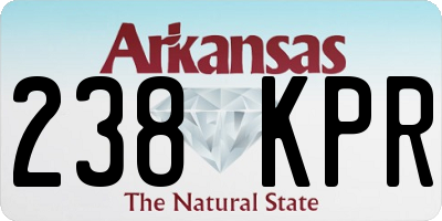 AR license plate 238KPR