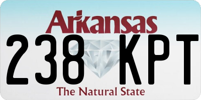 AR license plate 238KPT