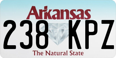 AR license plate 238KPZ