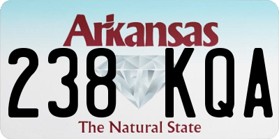 AR license plate 238KQA