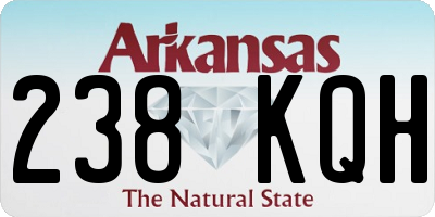 AR license plate 238KQH
