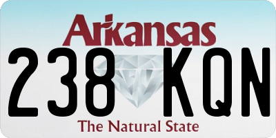AR license plate 238KQN