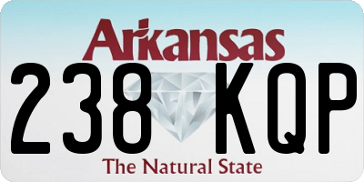 AR license plate 238KQP