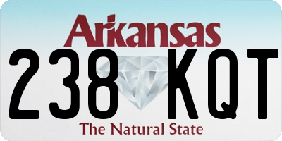 AR license plate 238KQT