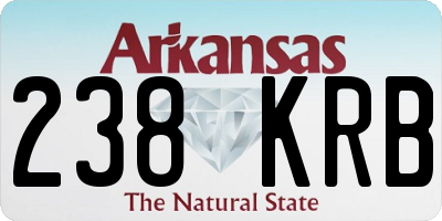 AR license plate 238KRB