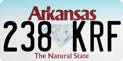 AR license plate 238KRF