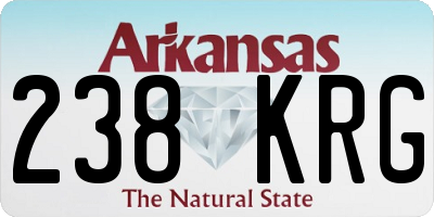 AR license plate 238KRG