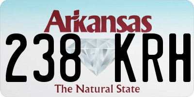 AR license plate 238KRH