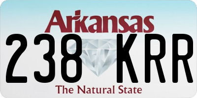 AR license plate 238KRR