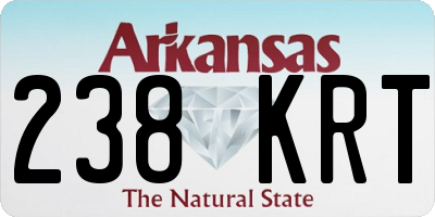AR license plate 238KRT