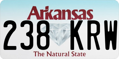 AR license plate 238KRW