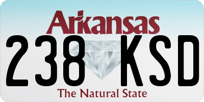 AR license plate 238KSD