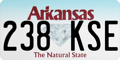 AR license plate 238KSE