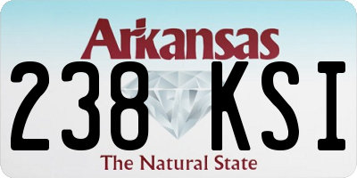 AR license plate 238KSI
