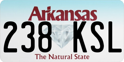 AR license plate 238KSL