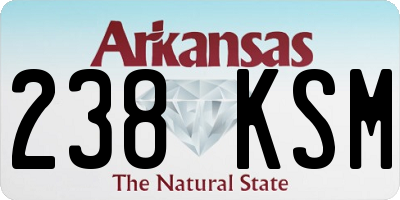 AR license plate 238KSM