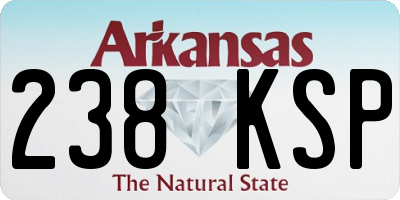 AR license plate 238KSP