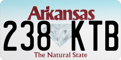 AR license plate 238KTB