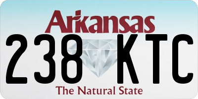 AR license plate 238KTC