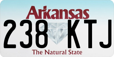 AR license plate 238KTJ