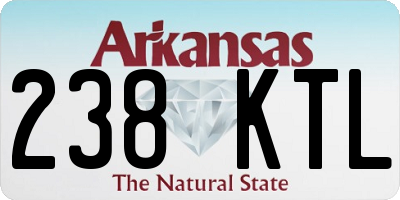 AR license plate 238KTL