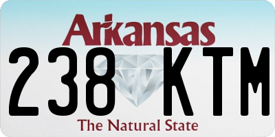 AR license plate 238KTM