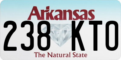 AR license plate 238KTO