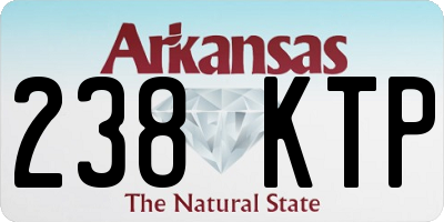 AR license plate 238KTP