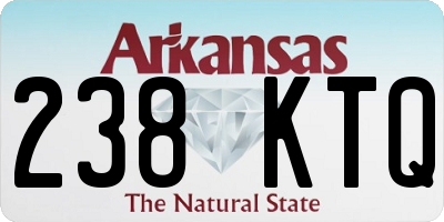 AR license plate 238KTQ