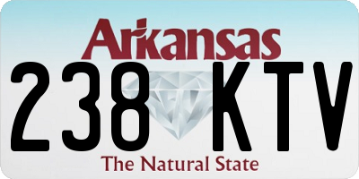 AR license plate 238KTV