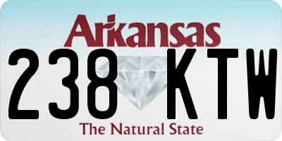 AR license plate 238KTW