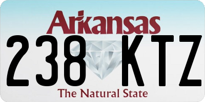 AR license plate 238KTZ