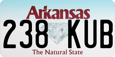 AR license plate 238KUB