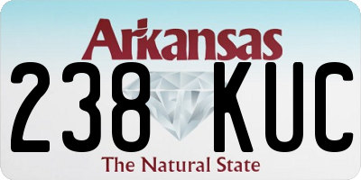 AR license plate 238KUC