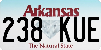 AR license plate 238KUE