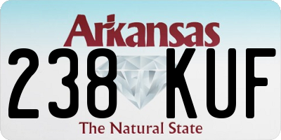 AR license plate 238KUF