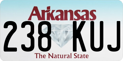 AR license plate 238KUJ