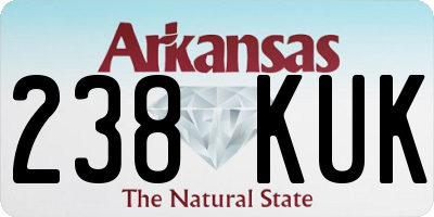 AR license plate 238KUK