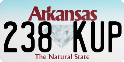 AR license plate 238KUP