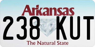 AR license plate 238KUT