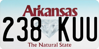 AR license plate 238KUU