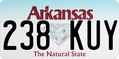 AR license plate 238KUY