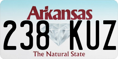 AR license plate 238KUZ