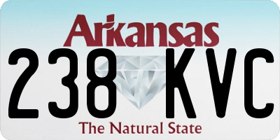 AR license plate 238KVC