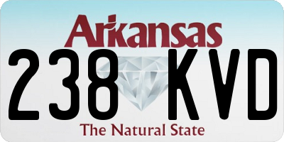 AR license plate 238KVD