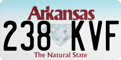 AR license plate 238KVF