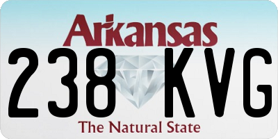 AR license plate 238KVG